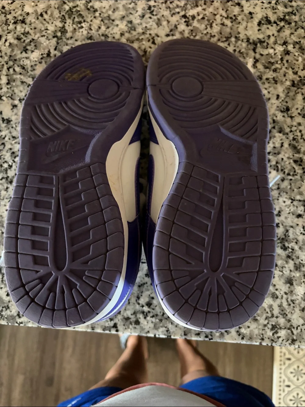 Nike Low-Top Sneakers in Purple and White